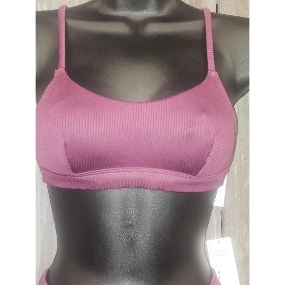 NWT Plumb Purple Cupshe 2 Piece Scoop Neck 2 Piece Bikini Size XS - Picture 2 of 10